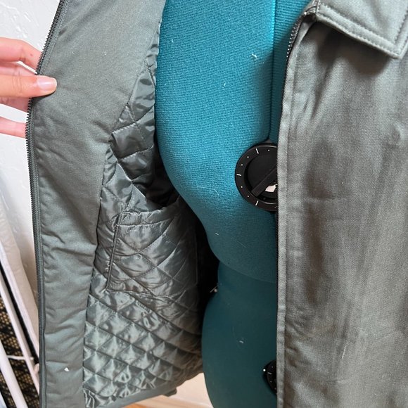 Ascolor Medium Men's Twill Quilted Olive Jacket - Picture 3 of 5